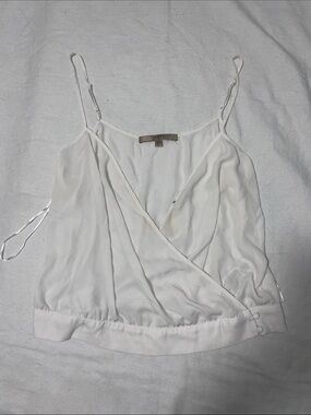 Guess White Wrap-Front Spaghetti Strap Camisole